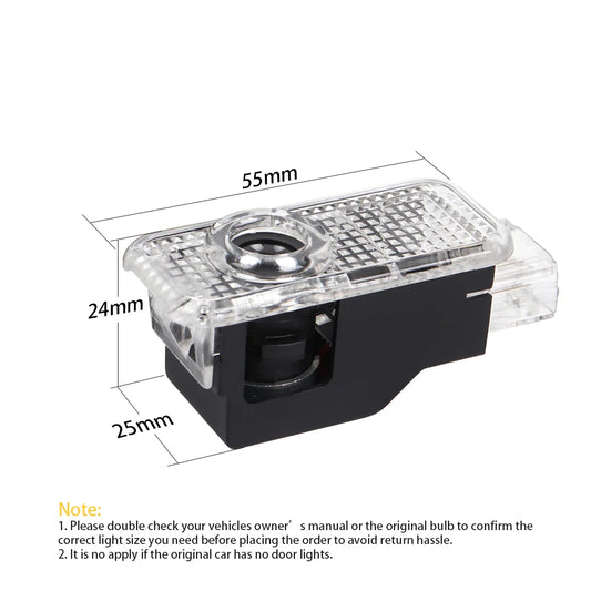 LED Car Door Welcome Ghost Shadow Light Accessories For AUDI Q3 8U Q5 8R Q7 Q8 A1 8X A3 8P 8L A4 B8 A5 A6 C6 A7 A8 TT Sportback